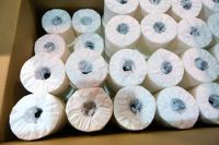 Vente en gros de papier toilette écologique 100% bambou blanc Quilton 3 plis soluble dans l'eau poids 15 g/m²