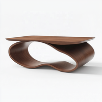 Table basse en bois au design nordique moderne de luxe de la meilleure qualité décorative pour la maison avec des matériaux en bois ensemble pour le salon pour les villas