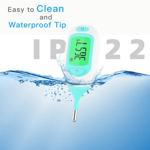 Thermomètre électronique à longue sonde flexible Thermomètre anal numérique pour bébé à grand affichage - Product Image 3