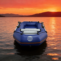 Bateau pneumatique monoplace en PVC, type yacht sportif, bateau rigide stable, pliable, compatible avec les secours d'urgence et les plongeurs, moteur électrique rapide