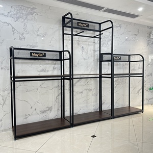 Espositori per Abbigliamento Personalizzati con Logo, Stand per <span class=keywords><strong>Abiti</strong></span> da <span class=keywords><strong>Uomo</strong></span> in Oro per <span class=keywords><strong>Negozi</strong></span>, Design Gratuito per Boutique di Abbigliamento Femminile - Product Image 5