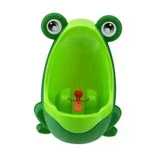 만화 개구리 디자인 아기 변기 훈련 플라스틱 화장실 트레이너 어린이 소변기