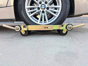 Ağır çelik römork Dolly tekerlek taşıyıcı araba çekme Dolly kolay çekme ve park için - Product Image 4