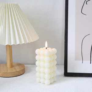 เทียนตกแต่งบ้านรูปทรงฟองสบู่แบบ 3 มิติ ใช้แบตเตอรี่ ให้แสงเหมือนเปลวไฟจริง ของแมตติ - Product Image 3