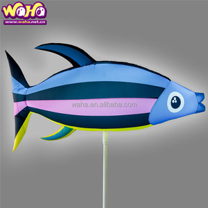 Disfraz de títere de <span class=keywords><strong>gusano</strong></span> de pescado inflable, iluminación LED para espectáculo nocturno, promoción al aire libre - Product Image 3