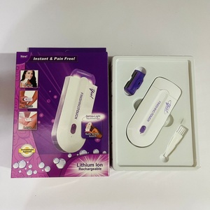 Smart Heath 2 in 1 Rechargeable Electric Epilator Women Painless Hair Removal Epilator Device Instant <b>Sensor</b> <b>Light</b> Shaver - Product Image 6