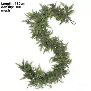 Guirnalda de Pino Norfolk Navideña de 180 cm, Tacto Suave, Enredadera de Cedro Artificial de Polietileno con Aspecto Realista, para Puerta Principal, <span class=keywords><strong>Chimenea</strong></span>, Mesa - Product Image 3