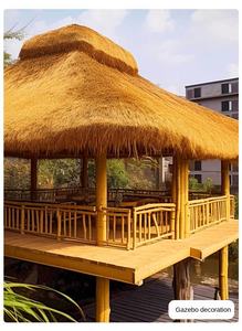 Kunstrasen-Simulation eines Reetdachs für Landhaus-Unterkünfte, Pavillon, Landschaftsdekor, Natürlicher Stroh-Look - Product Image 2