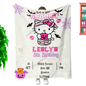 Manta <span class=keywords><strong>de</strong></span> <span class=keywords><strong>toalla</strong></span> <span class=keywords><strong>de</strong></span> franela suave con dibujos animados <span class=keywords><strong>de</strong></span> Navidad y Halloween <span class=keywords><strong>de</strong></span> diseñador impresa personalizada al por mayor para la decoración del hogar del sofá - Product Image 3