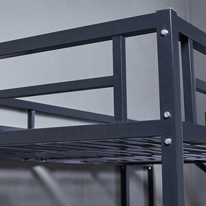 Современная металлическая двухъярусная кровать с лестницей для школы и больницы, мебель для учеников и взрослых - Product Image 3