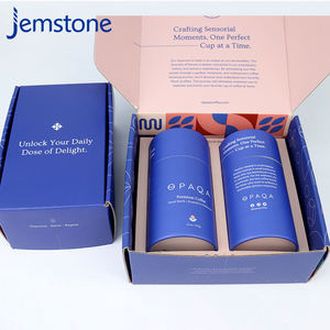 Cajas de Embalaje de Regalo con Logotipo Personalizado, Cajas de Cartón Impresas para Té y Café, Caja de Embalaje Cilíndrica para Juegos de Té y Café - Product Image 1