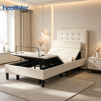 Lit inclinable multifonction à gravité zéro, massage intelligent, cadre en métal, moderne, pour chambre à coucher, réglable, pour hôtel, appartement