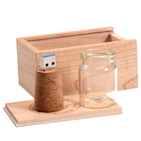 JASTER – clé usb 2.0 otg 16 go, 32 go, 64 go, bouteille de dérive en verre, clé usb