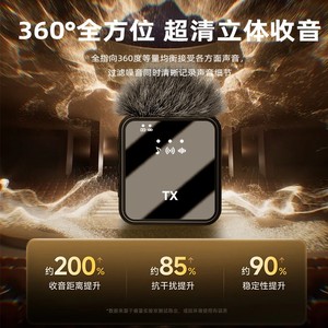 F11 Wireless Lavalier <b>Microphone</b> <b>Bluetooth</b> 2.4G For Live Streaming Video Recording Noise Reduction - Product Image 4