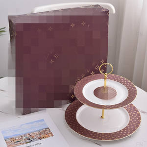 Bandeja de Frutas de Cerámica de Tres Niveles con Diseño de Caballo, Bandeja para Aperitivos de Año Nuevo, Bandeja para Dulces y Frutos Secos - Product Image 6