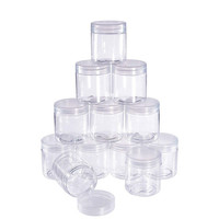 Emballage cosmétique de qualité alimentaire 100 ml 120 ml 150 ml 200 ml 250 ml, pot en plastique PET transparent avec couvercles transparents en aluminium