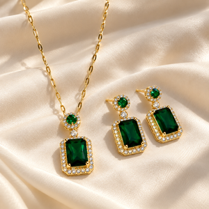 Set di Orecchini e Collana Geometrici per Donne, Design Semplice, Accessori per Uso Quotidiano - Product Image 4
