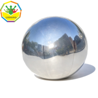 Ballon gonflable géant en PVC avec impression UV, finition argentée réfléchissante, pompe à air électrique pour événements et centres commerciaux