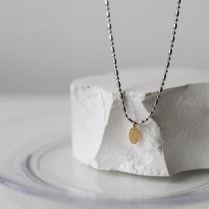 Nuevo Collar de Cadena de Cuentas de Arroz de Acero Inoxidable Chapado en Oro de 18K 2025, Joyería Geométrica Elíptica, Colgante para Mujer - Product Image 3