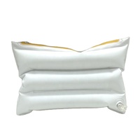Pochette de maquillage transparente grande taille en PVC gonflable de qualité supérieure, motif lettre à fermeture éclair, fabriquée sur mesure par une usine certifiée BSCI