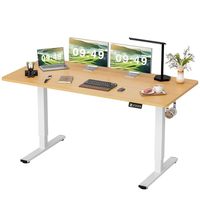Bureau debout électrique réglable en hauteur, grand bureau assis-debout, bureau d'ordinateur pour la maison et le bureau