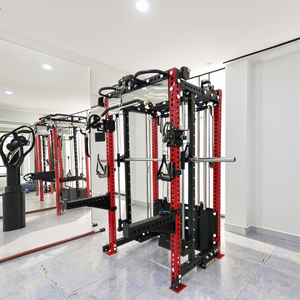 Ginásio Equipamento Multi Funcional Trainer Power Rack Com Cabo Crossover Funcional Squat Rack Smith Máquina
