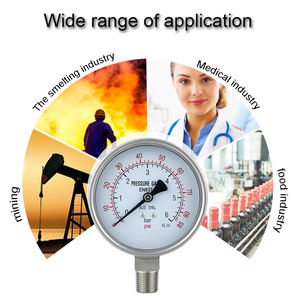 MAIRUIKESIステンレススチールケースZG1/2下部マウント<span class=keywords><strong>0</strong></span>-400bar真空圧力ゲージ - Product Image 3