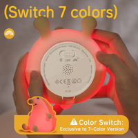 Veilleuse LED en silicone hérisson mignon, à commande tactile, intensité réglable, lampe de chevet pour enfants, rechargeable par USB