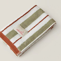 Vente en gros de serviettes en coton éponge de luxe à usage domestique absorbant à séchage rapide doux serviettes de bain teint en fil logo personnalisé OEM