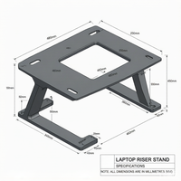 Support mural magnétique personnalisé en aluminium pour tablette avec connecteur Pogo Pin, cadre fixe pour iPad