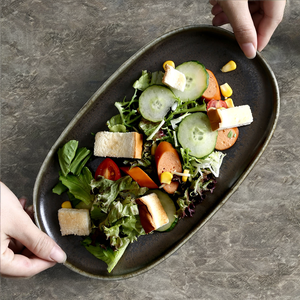 Assiette à soupe en céramique nordique noir mat style minimaliste, technique émaillée, vente en gros directe usine pour hôtels et restaurants - Product Image 2