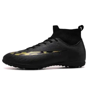 Men Soccer Shoes Anti Training Outdoor Football Boots High Ankle Cleats Men Soccer Shoes