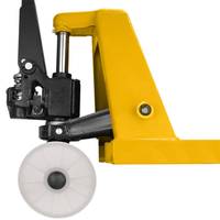 Roue de roulette de chariot élévateur en Nylon blanc robuste 80*70mm 180*50mm roues de transpalette en fer pour chariot élévateur à main extérieur de rechange