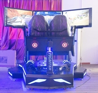 Machine de course VR à 3 écrans pour 2 personnes en intérieur, simulateur de voiture 3 DOF, équipement de jeu AR/MR en métal et plastique, parc d'aventure et centre commercial