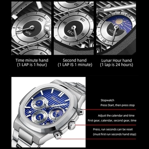 CHENXI 962 Unique Noir Acier <span class=keywords><strong>Chrono</strong></span> Hommes Montre De Mode Casual Calendrier D'affaires Quartz Hommes Montres De Luxe Top Marque - Product Image 5