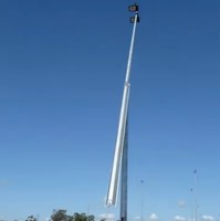 Poste de Luz Plegable Personalizado SLOER con Bisagra Central, Galvanizado, de Brazos Dobles o Simples, de 6m, 7m, 8m, 9m, 10m, 11m, 12m