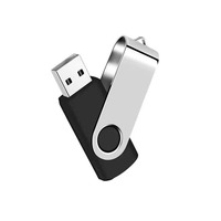 Flash Drive USB 2.0 Custom Logo Metal Executive Keychain, Kapasitas Besar 128MB-8GB Kecepatan Tinggi