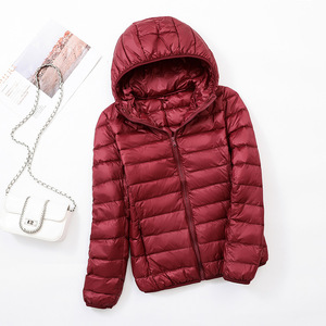 Veste bouffante à capuche décontractée pour femmes à la mode Light Jack Packable Plus Size Veste en <span class=keywords><strong>duvet</strong></span> pour femmes - Product Image 4