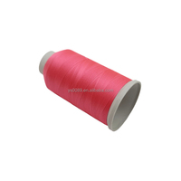 Fil à broder de haute qualité 100% polyester, rouge foncé 150D/2, écologique, résistant à l'abrasion, qui brille dans le noir pour le travail nocturne