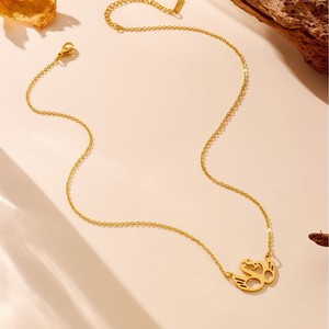 Best Seller Gold Pendant Necklace Stainless Steel Necklace for Women Waterproof Personalized Hollow <strong>Swan</strong> Necklace <strong>Jewelry</strong> - Product Image 4