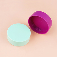 Pot cosmétique de luxe en plastique, forme bol, pour crème, gommage corporel, beurre, ou produits capillaires, avec couvercle