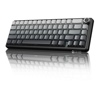 Clavier mécanique sans fil ATTACK SHARK X66 60% Tri-mode, fixation Gasket, interrupteurs Hot-Swappable Strawberry, touches PBT RGB