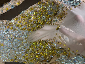 NOVANCE Y2372 Guangzhou <span class=keywords><strong>abbigliamento</strong></span> scintillante cristallo di diamante <span class=keywords><strong>abbigliamento</strong></span> femminile manica lunga cerniera fine abiti formali <span class=keywords><strong>per</strong></span> <span class=keywords><strong>matrimonio</strong></span> - Product Image 5