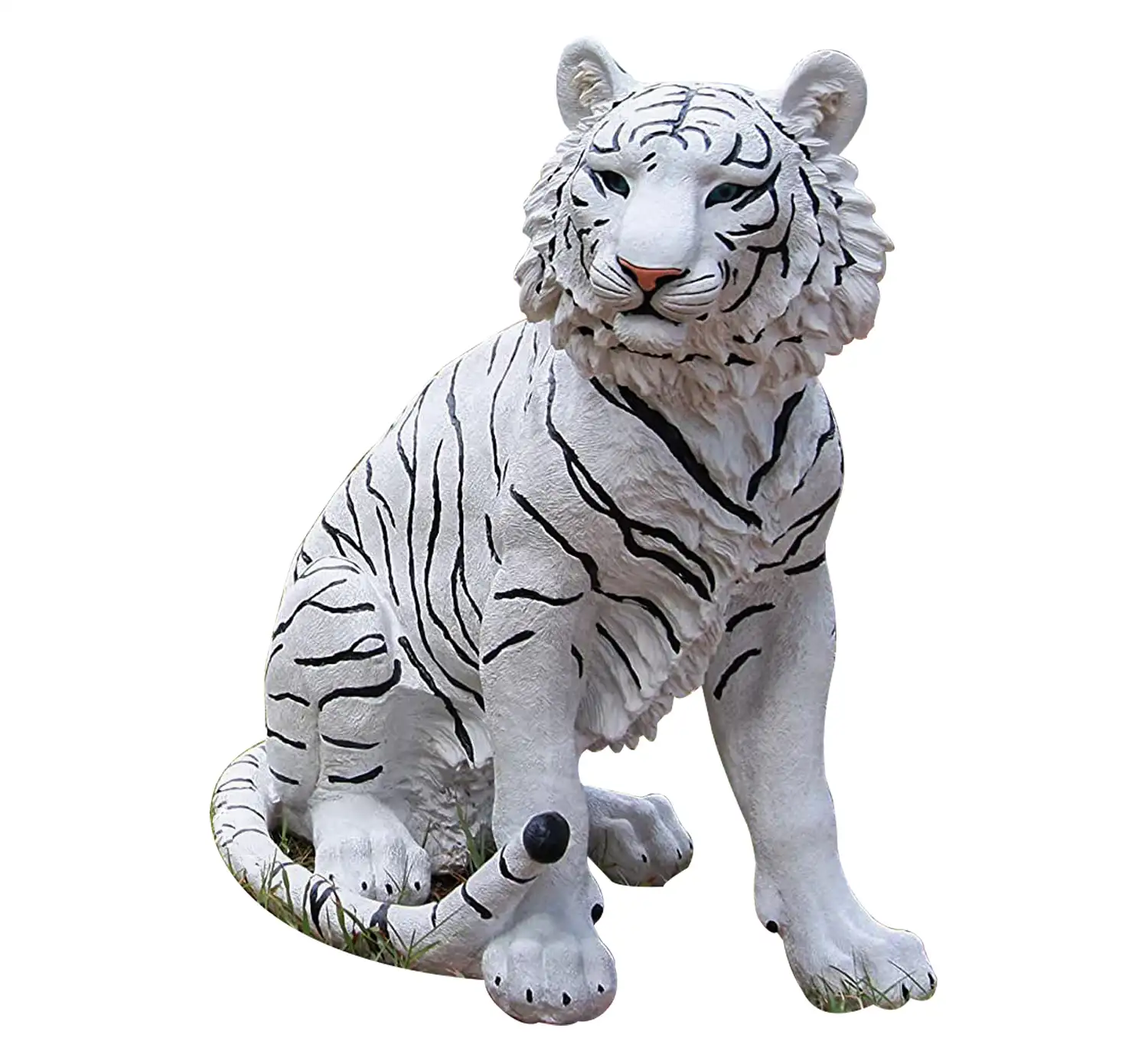 รูปปั้นสัตว์ป่าเรซิน,การตกแต่งสวน Polyresin รูปปั้นเสือขาว/