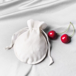 Pochette en velours personnalisée de luxe avec logo, sac d'emballage pour bijoux, sac à cordon souple pour bagues, boucles d'oreilles, colliers, pour petites entreprises - Product Image 6