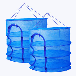 ตาข่ายตากผ้าไนลอนแบบพับได้ ชนิดตะขอแบบกลม สำหรับระเบียงจัดเก็บเสื้อผ้า - Product Image 1