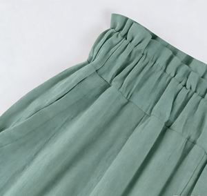 Pantaloni Palazzo Estivi da Donna in Cotone e <span class=keywords><strong>Lino</strong></span>, Larghi e Fluidi, con Tasche, Ideali per la Spiaggia - Product Image 4