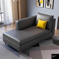 Canapé en bois en forme de L, design minimaliste moderne, revêtement en tissu technologique, personnalisable pour appartement