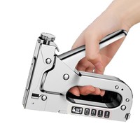 Ensemble de pistolet à clous industriel 3 en 1 avec décloucheur, réglage manuel, pistolet agrafeur pour le bricolage domestique et industriel