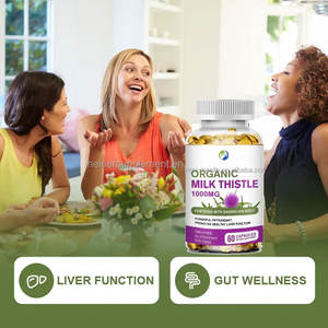 Kapsul ekstrak Thistle susu kering OEM Ausreson 1000 mg Liver Detox pelangsing alami kesehatan suplemen susu Thistle gel lembut - Product Image 5